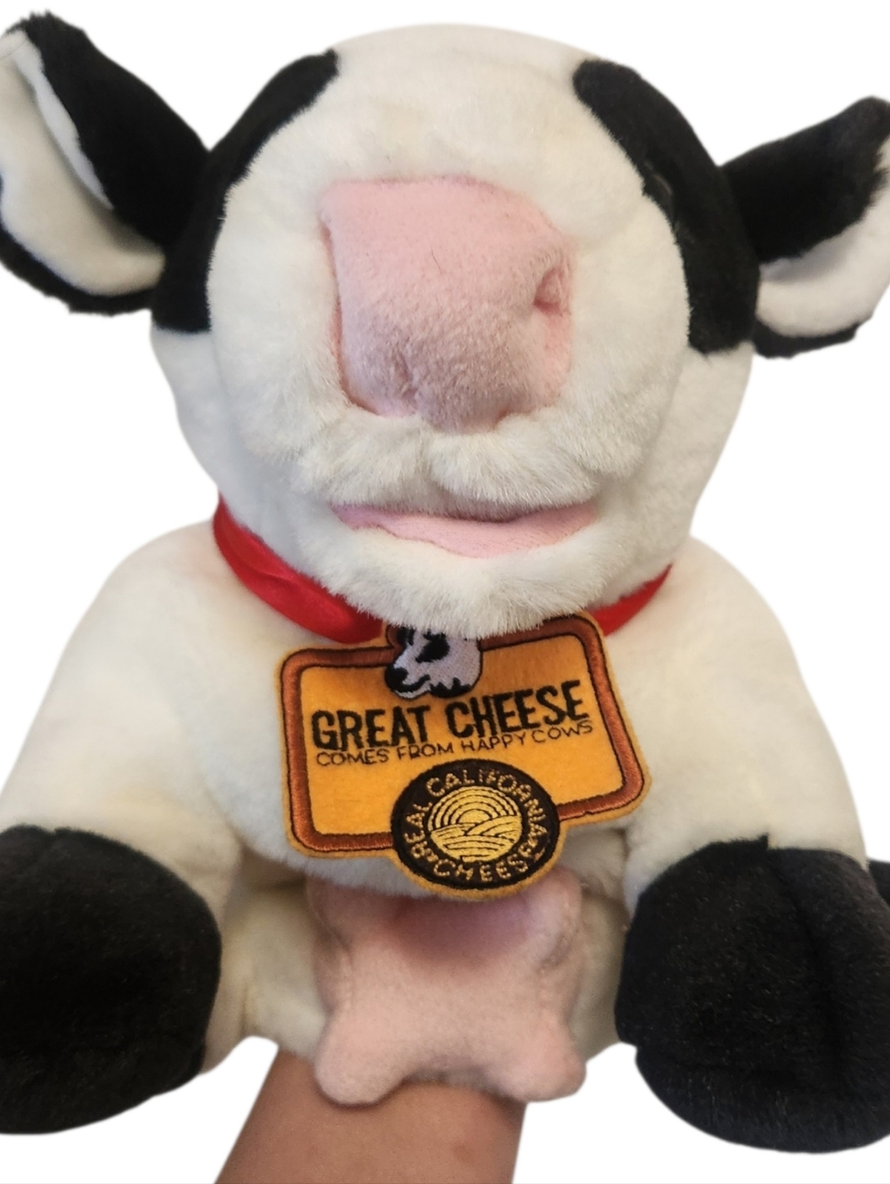 REAL CALIFORNIA CHEESE HAPPY COW "DIANE" TALKING HAND PUPPET